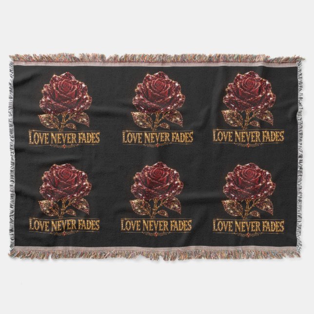 Ruby Crystal Rose – Kärlek Bleknar Aldrig Filt (Framsidan)