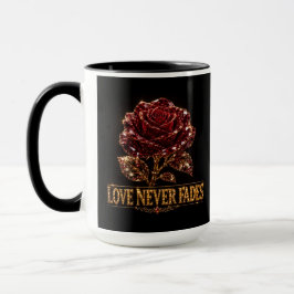 Ruby Crystal Rose – Kärlek Bleknar Aldrig Mugg