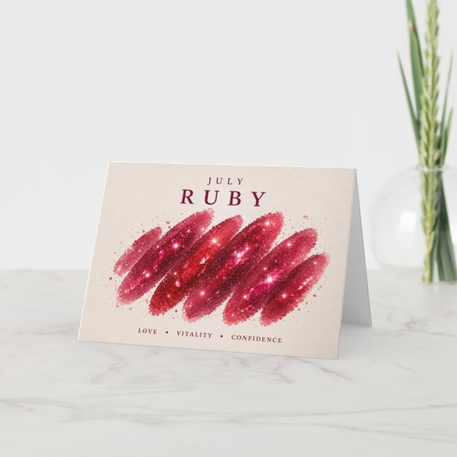 Ruby Crystal Swipe Kort (Framsida)