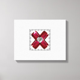 Ruby Diamond Art, Red Canvastryck