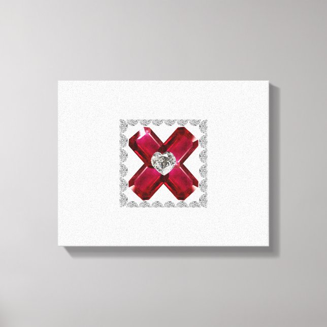Ruby Diamond Art, Red Canvastryck (Framsida)