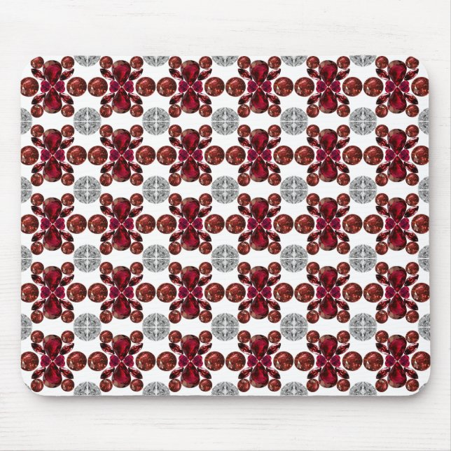 Ruby & Diamond Gemstone Art Red Musmatta (Framsidan)