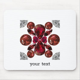 Ruby & Diamond Gemstone Art Red Musmatta