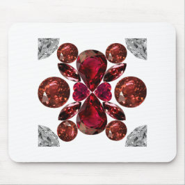 Ruby & Diamond Gemstone Art Red Musmatta