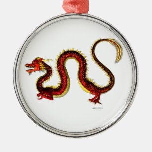 Ruby Dragon Julgransprydnad Metall