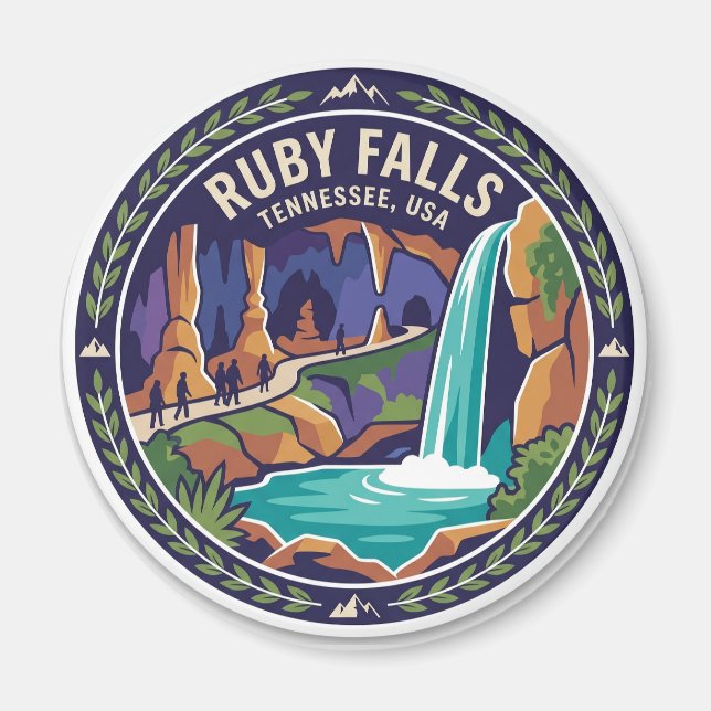 Ruby Falls Tennessee Magnet (Framsidan)