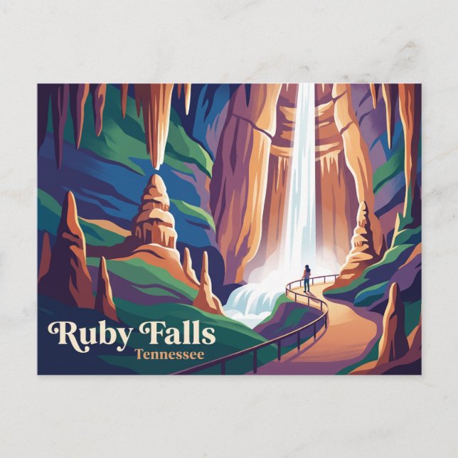 Ruby Falls Tennessee Vykort (Framsida)