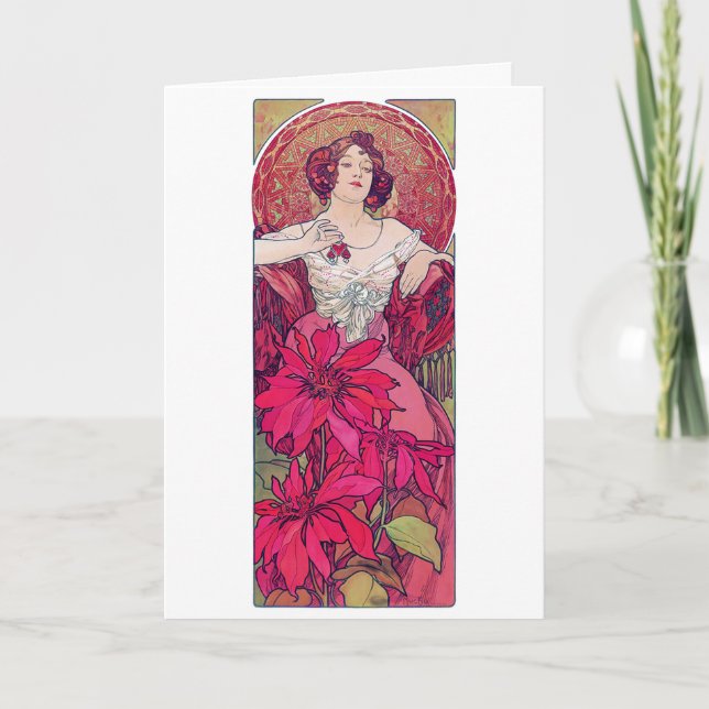 Ruby (Four Jewels), Alphonse Mucha Kort (Framsida)