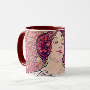 Ruby (Four Jewels), Alphonse Mucha Mugg