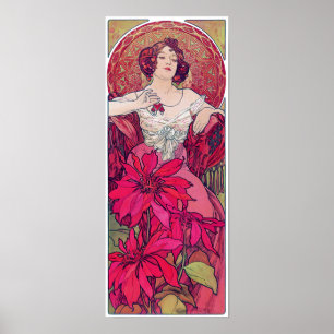 Ruby (Four Jewels), Alphonse Mucha Poster