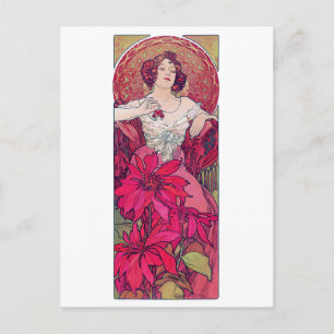 Ruby (Four Jewels), Alphonse Mucha Vykort