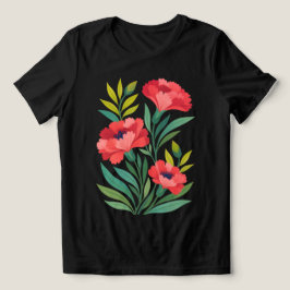 Ruby Garden Dam Tröja Abstrakt Blommig T‑Shirt