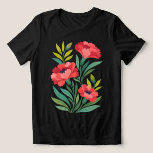 Ruby Garden Dam Tröja Abstrakt Blommig T‑Shirt