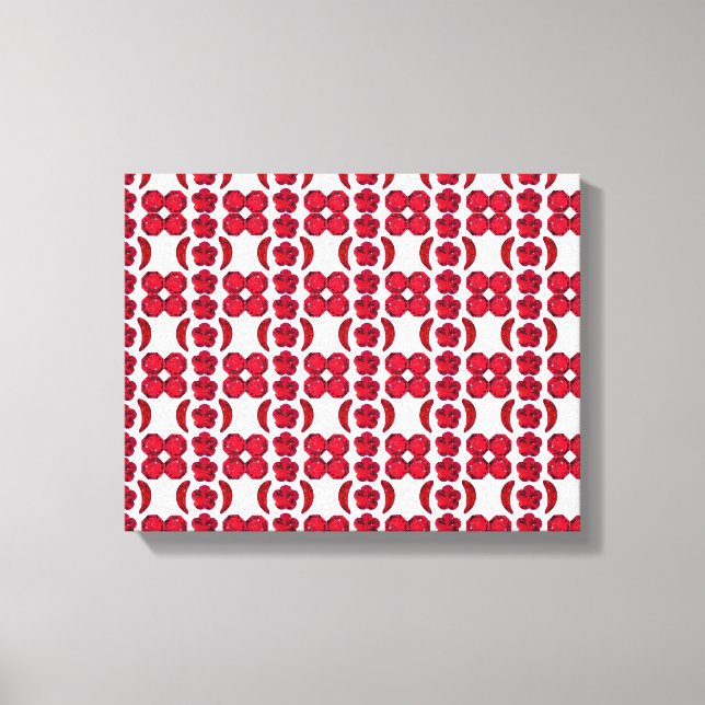 Ruby Gemstone Art, Red Canvastryck (Framsida)