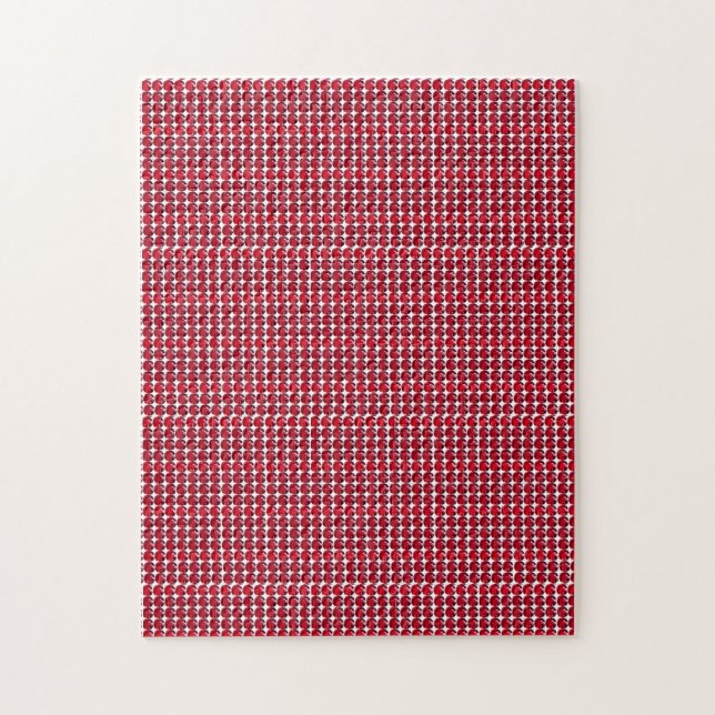 Ruby Gemstone Art, Red Pussel (Vertikal)