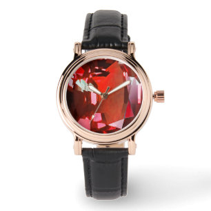 Ruby Gemstone Red Armbandsur