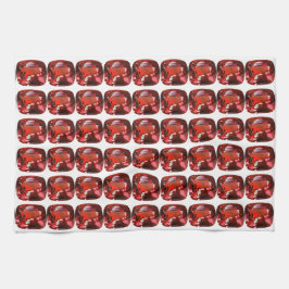 Ruby Gemstone Red Kökshandduk