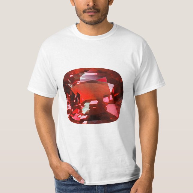 Ruby Gemstone Red T Shirt (Framsida)
