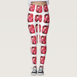 Ruby Gemstone Rosa Leggings