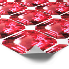 Ruby Gemstone Rosa Poster