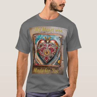 Ruby Granatäpple Hjärtan Steampunk-serien T Shirt