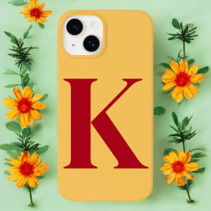 Ruby Guld Monogram Design för första Personligen