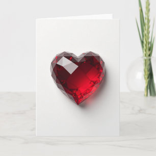Ruby Heart Kärlekskort Kort