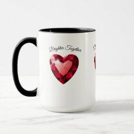Ruby Heart Love Mug – Elegant Valentine Gift Mugg