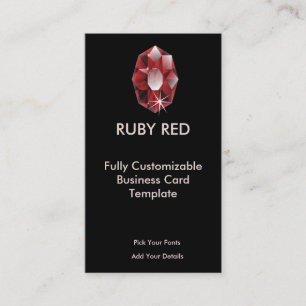Ruby Jewel - Red Ruby Logotyp Visitkort