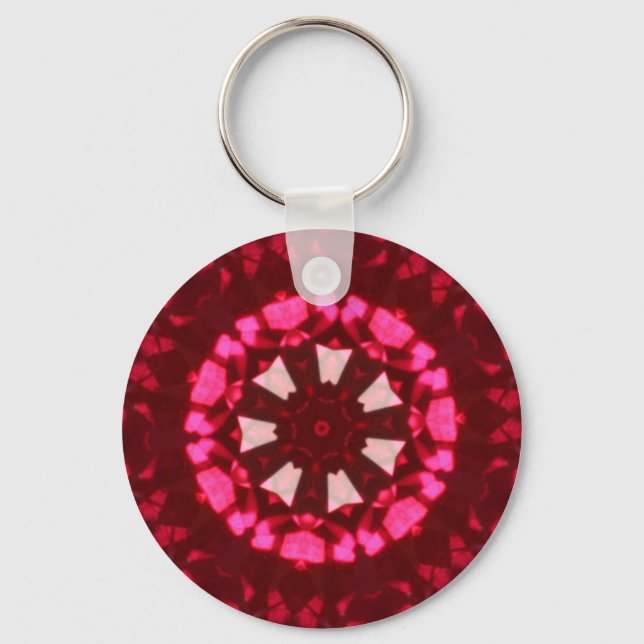 Ruby Kaleidoscope Nyckelring (Framsida)