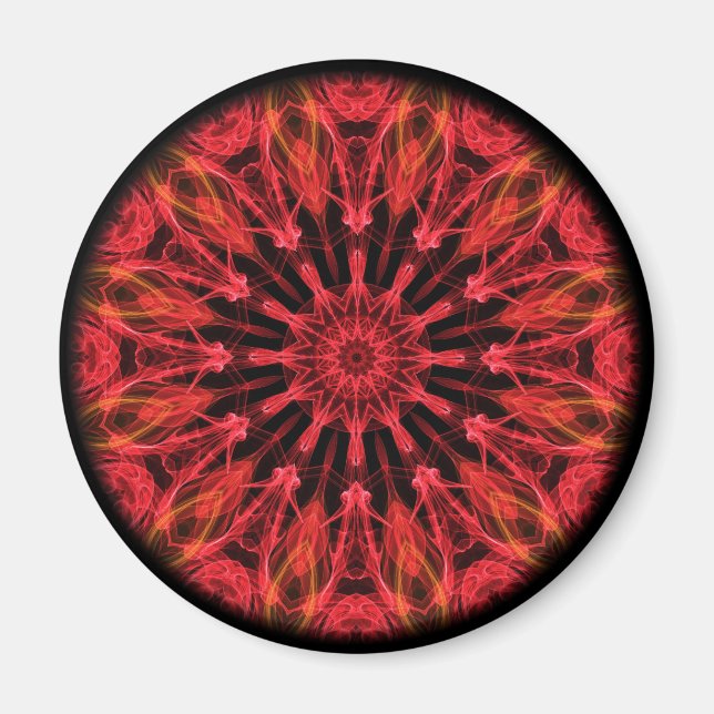 Ruby Kärlek kaleidoscope Magnet (Framsidan)