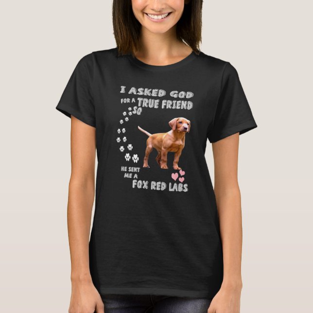 Ruby Labrador Hund Mamma Pappa-citattecken Cute Fo T Shirt (Framsida)