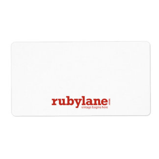Ruby Lane Large Shipping Labels w/ Logotyp Fraktsedel