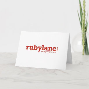 Ruby Lane - tack för ditt kort - 7 tum x 5 tum
