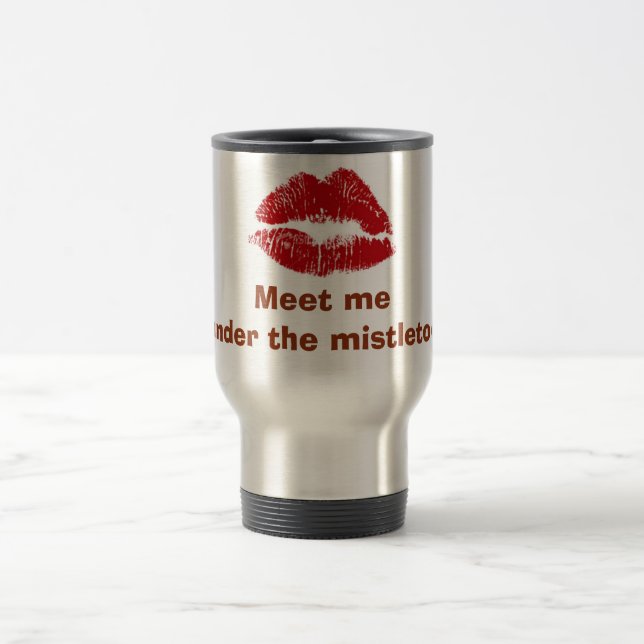 RUBY LÄPPAR= "MÖTA MIG UNDER MISTLETOE" MUGG (Center)
