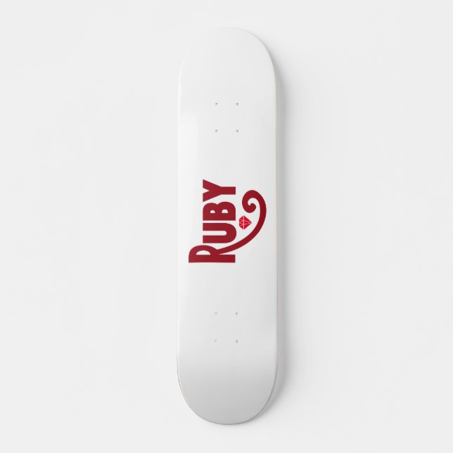 Ruby Mini Skateboard Bräda 18,5 Cm (Framsida)