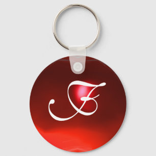 RUBY MONOGRAM ,red Nyckelring