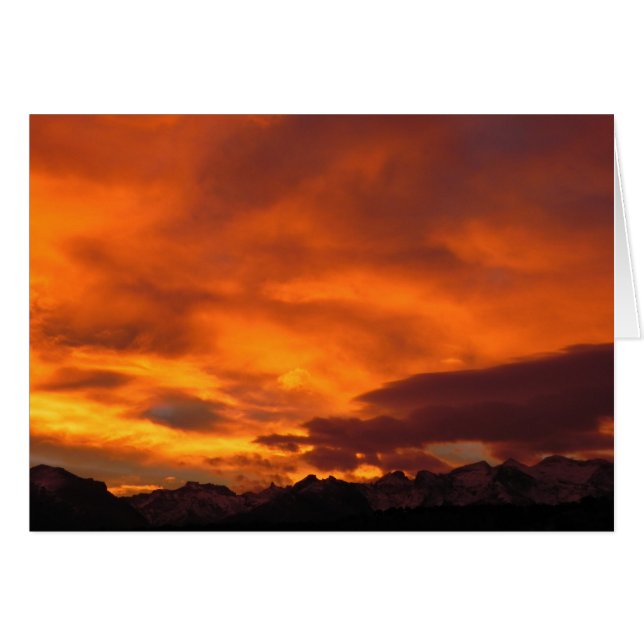 Ruby Mountain Sunset OBS Kort (Framsidan Horizontal)