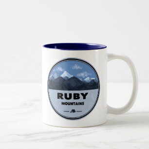 Ruby Mountains Nevada Camping Två-Tonad Mugg