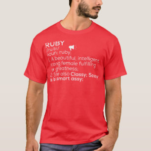 Ruby Namn Ruby Definition Ruby Female Namn Ruby Me T Shirt