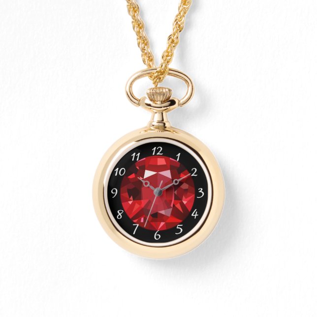 Ruby Necklace Watch Armbandsur (Framsida)