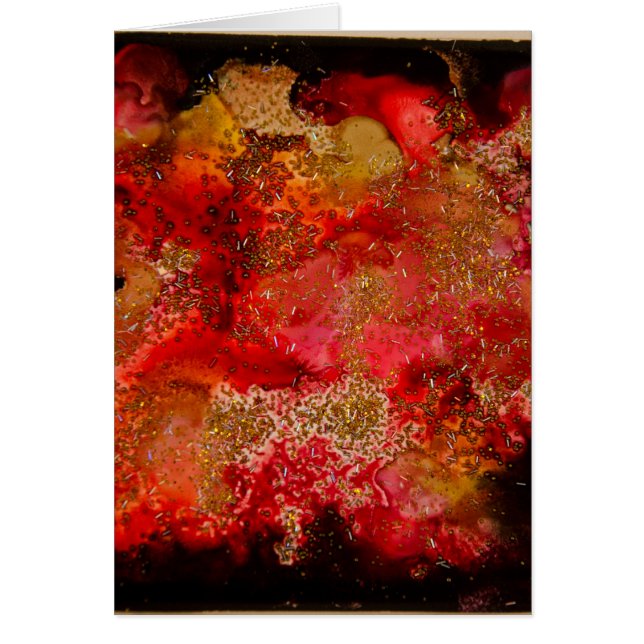 Ruby och Onyx Geode Collection Hälsningskort (Framsidan)