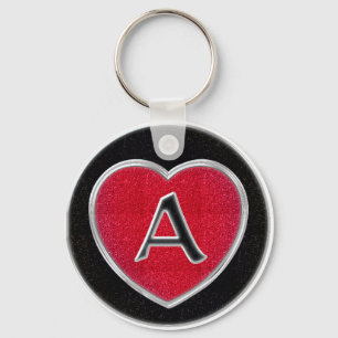 Ruby och Onyx Keychain Nyckelring