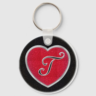 Ruby och Onyx Monogram Keychain Nyckelring