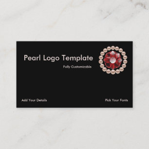 Ruby och Pearl-Logotyp Visitkort