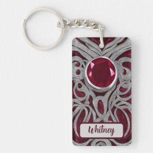 Ruby och Silver Inspired Keychain (01)