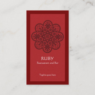 Ruby Ornament Affärskort Visitkort