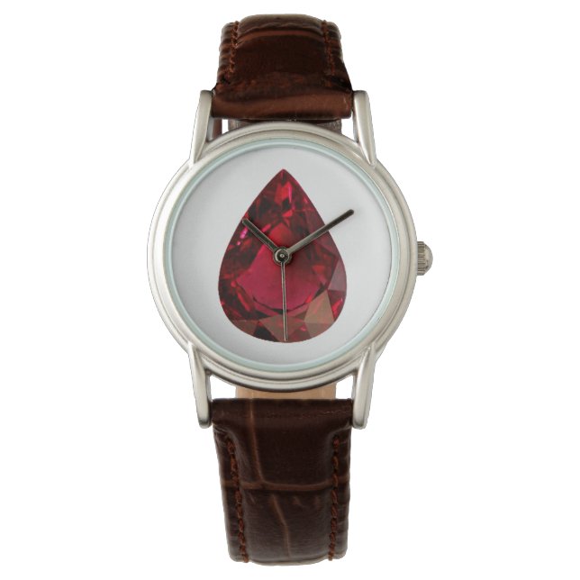Ruby Pear form Red Watch Armbandsur (Framsida)