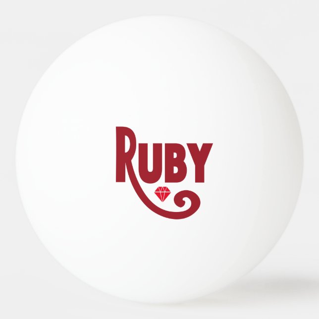 Ruby Pingisboll (Framsidan)