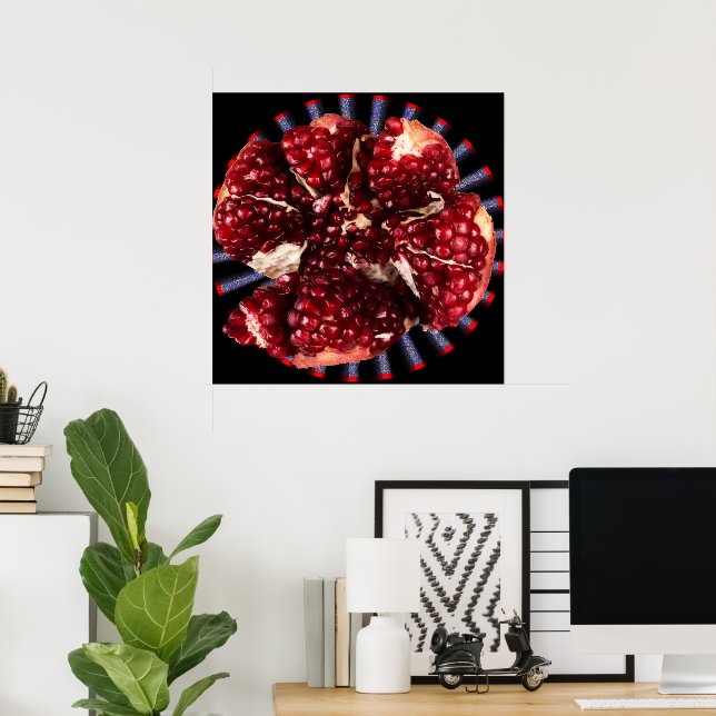 Ruby Pomegranate Fruit Poster (Hemmakontoret)